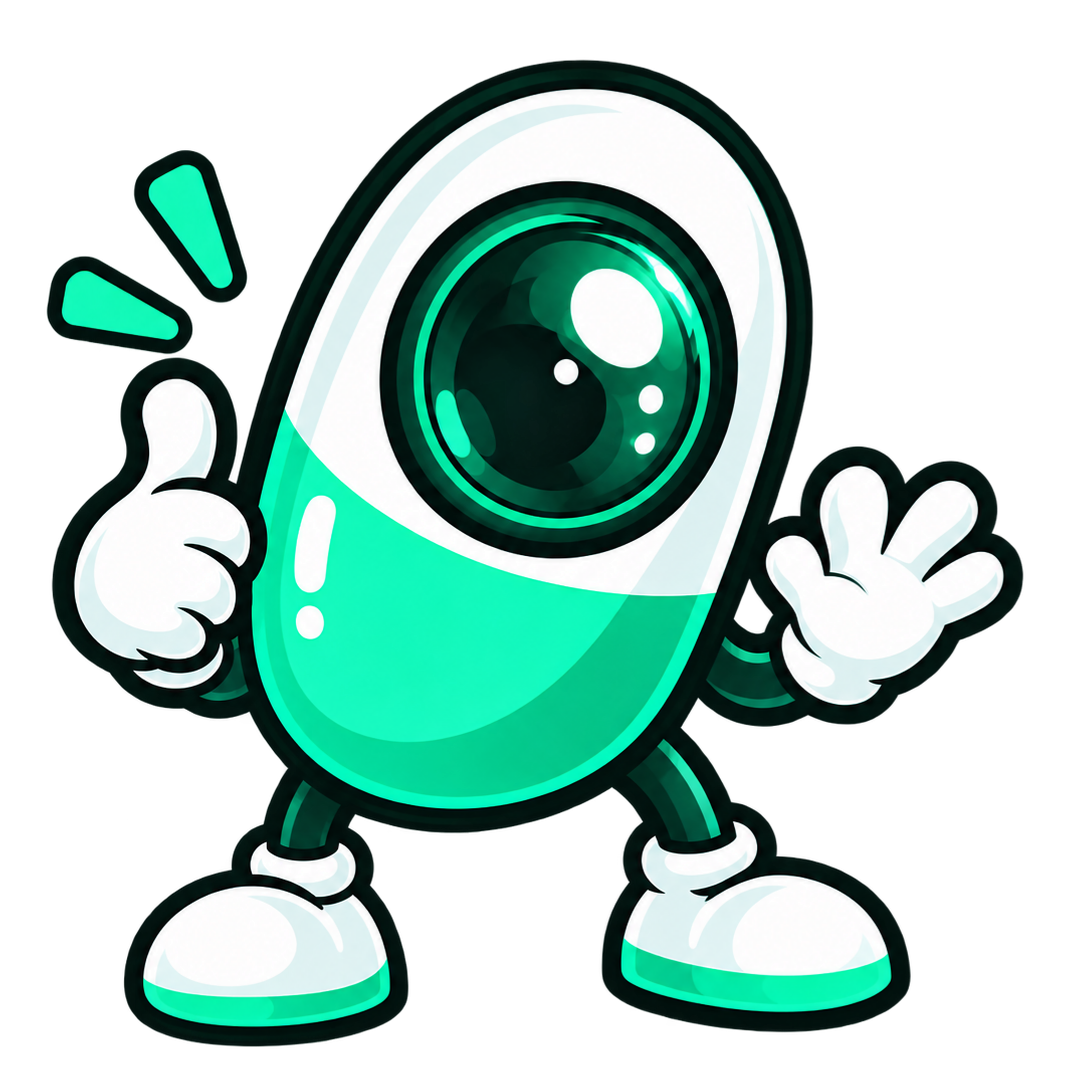 Pump Lens mascot